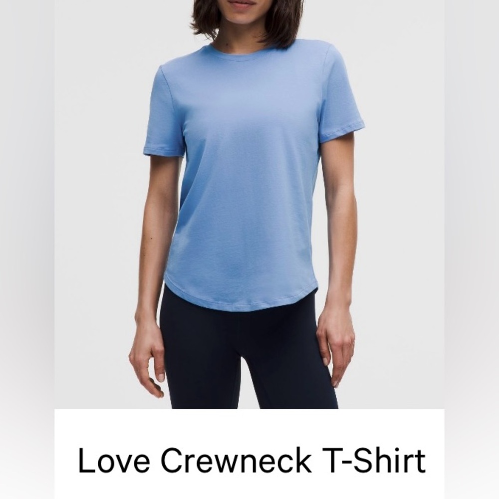 lululemon athletica Blue Short Sleeve Tee